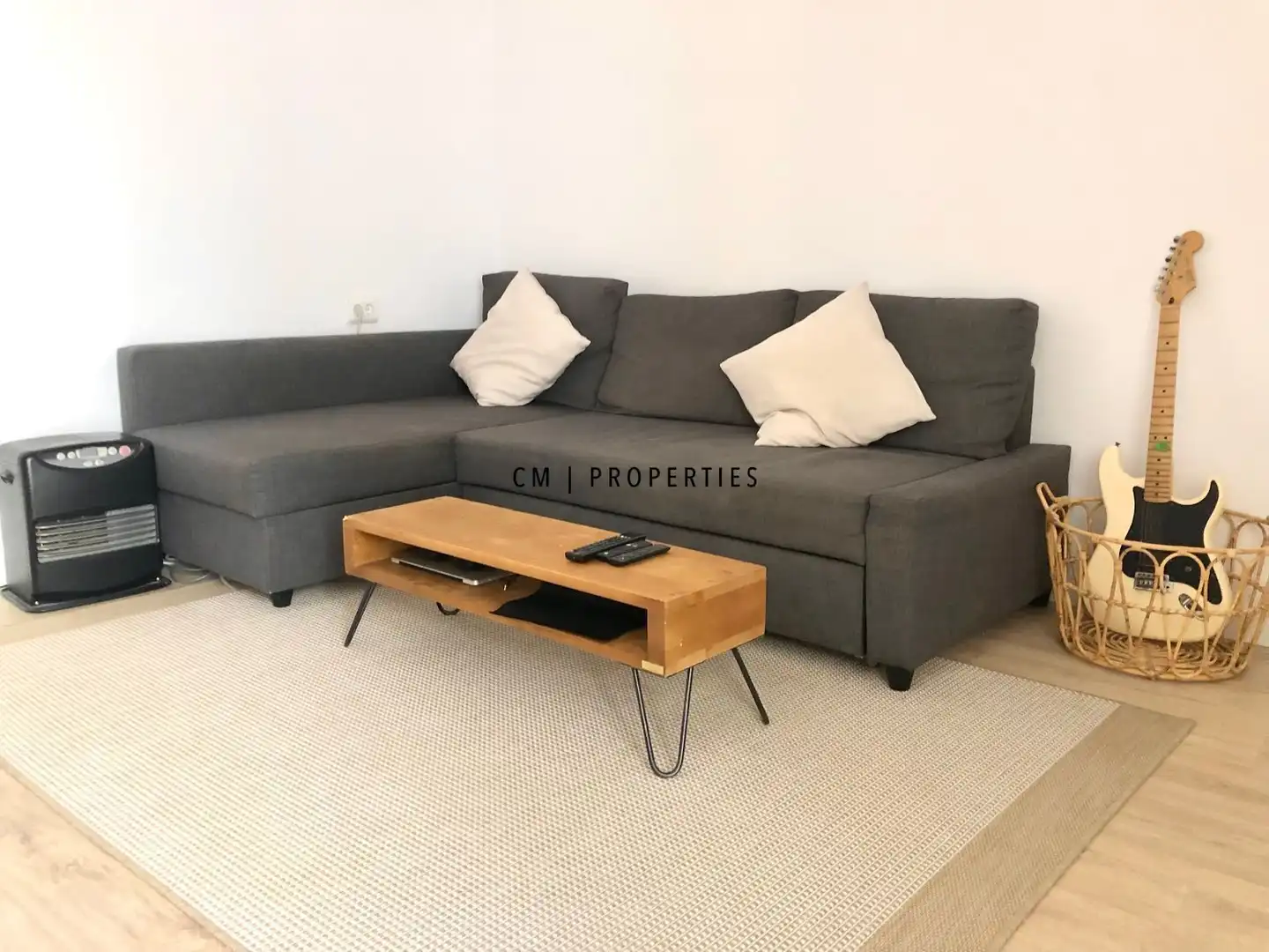 Wohnzimmer von Wohnung zur Miete in Valencia mit Klimaanlage, Heizung und Möbliert