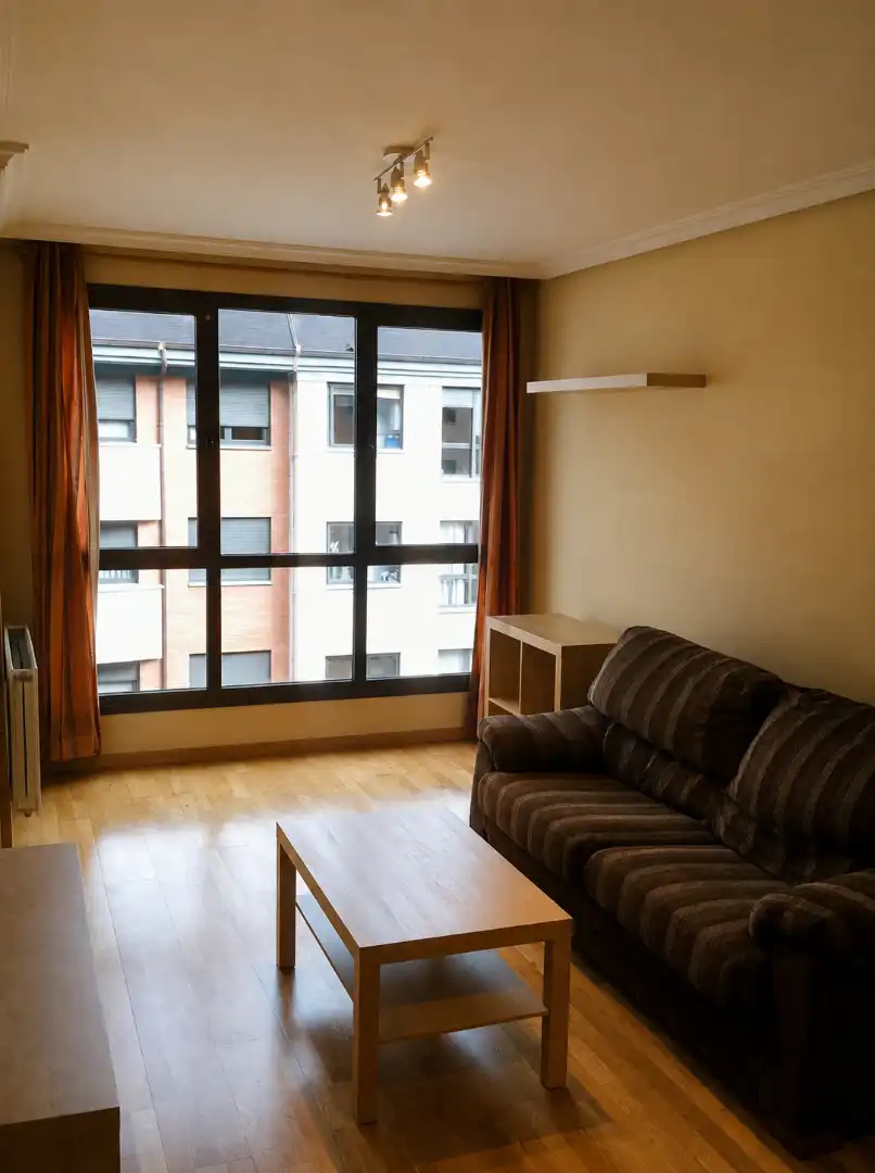Living room of Flat for sale in Oviedo   with Heating, Storage room and Furnished