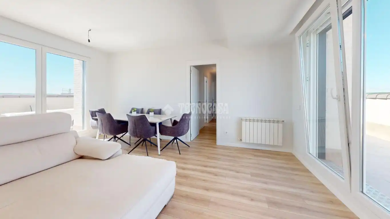 Wohnzimmer von Wohnung zum Verkauf in Villanueva de la Torre mit Parkett, Terrasse und Möbliert