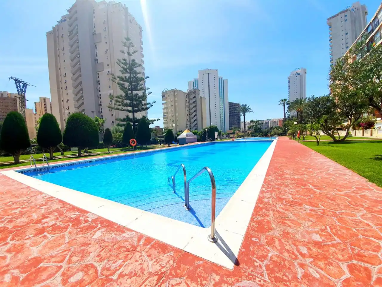Piscina de Dúplex de alquiler en Villajoyosa / La Vila Joiosa con Piscina y Amueblado