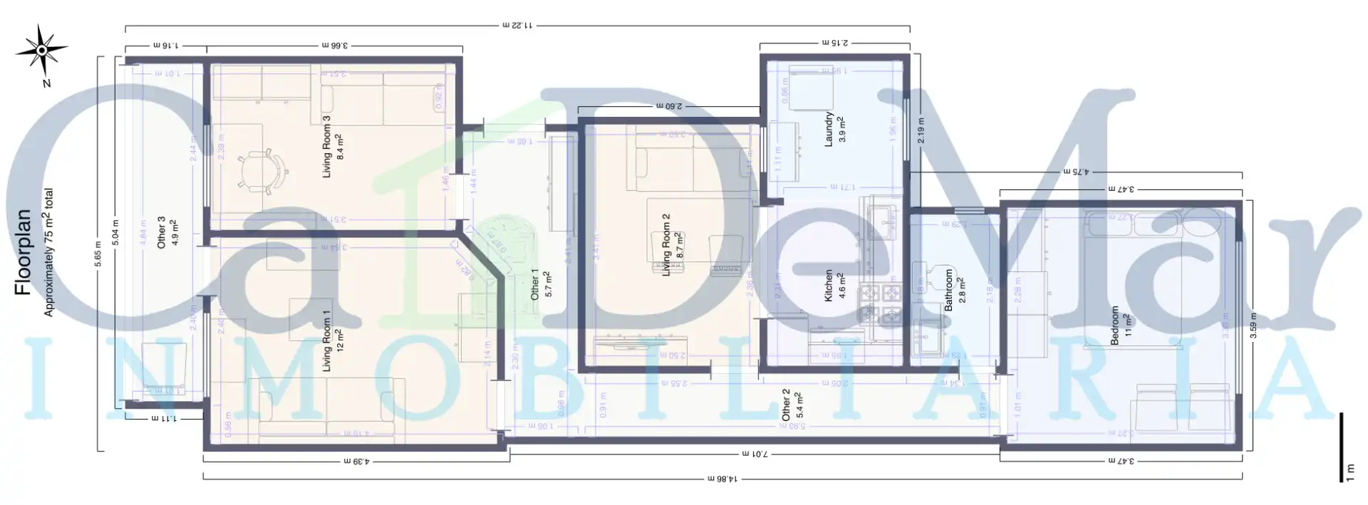 Piso con terraza en venta en Carrer Ferrocarril d'Alcoi, imagen 21