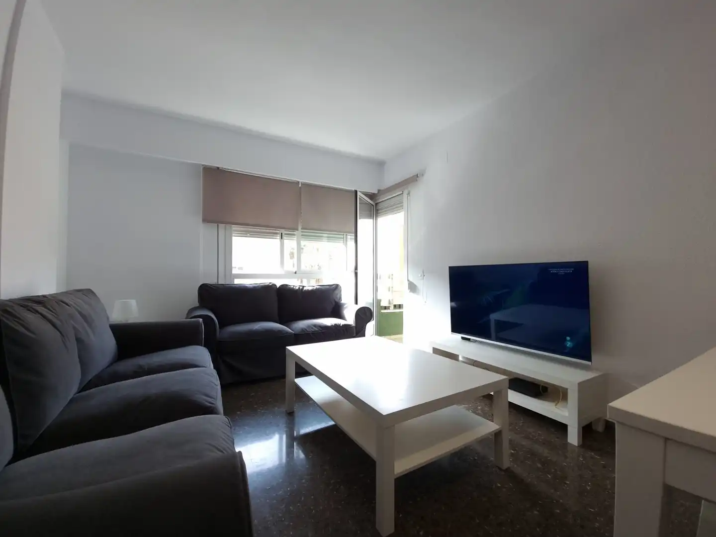 Sala d'estar de Pis de lloguer en Valencia amb Terrassa, Moblat i Forn
