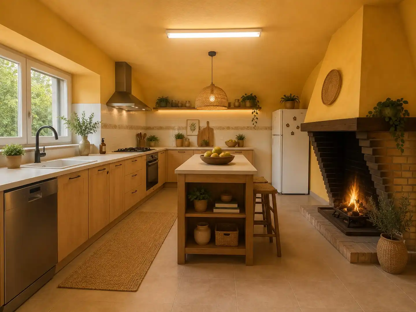 Cocina de Finca rústica en venta en Corçà con Jardín privado, Terraza y Balcón