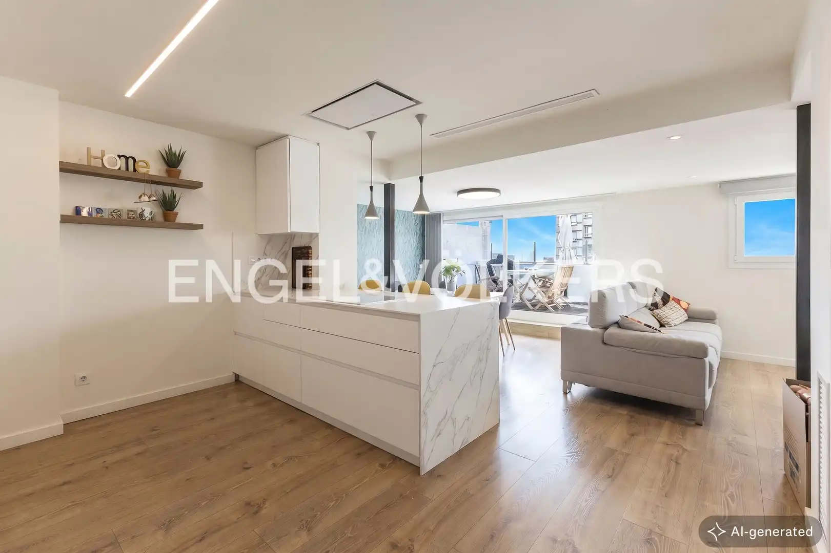 Kitchen of Attic for sale in Barcelona  with Heating