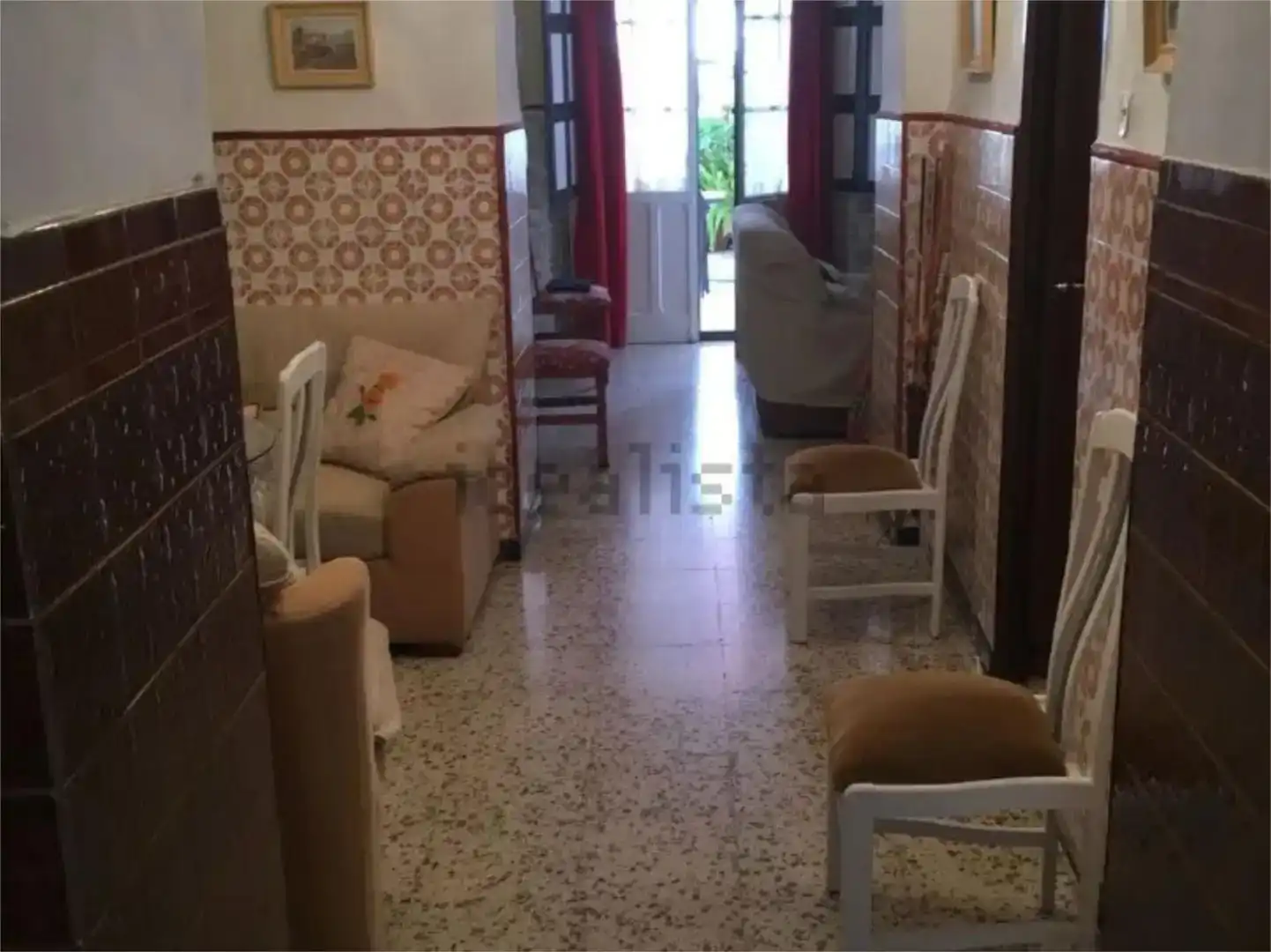 Sala d'estar de Pis en venda en Niebla amb Jardí privat, Traster i Moblat