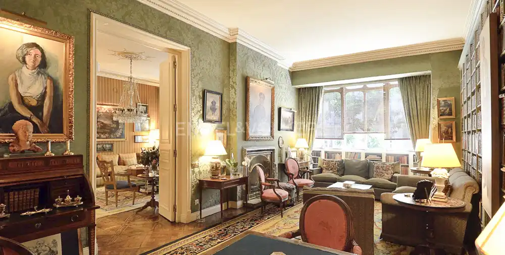 Wohnzimmer von Wohnungen zur Miete in Madrid mit Heizung, Terrasse und Haustiere erlaubt