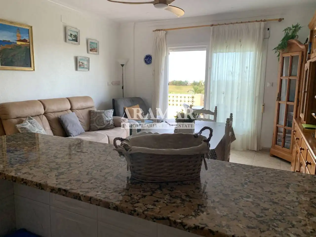 Sala de estar de Apartamento en venta en Dénia con Terraza