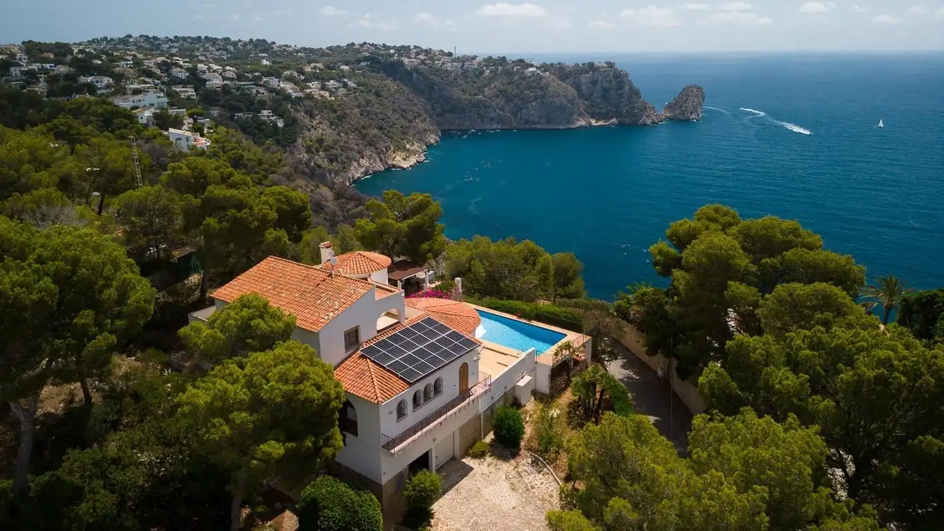 Vista exterior de Casa o chalet de alquiler en Jávea / Xàbia con Aire acondicionado, Piscina y Amueblado
