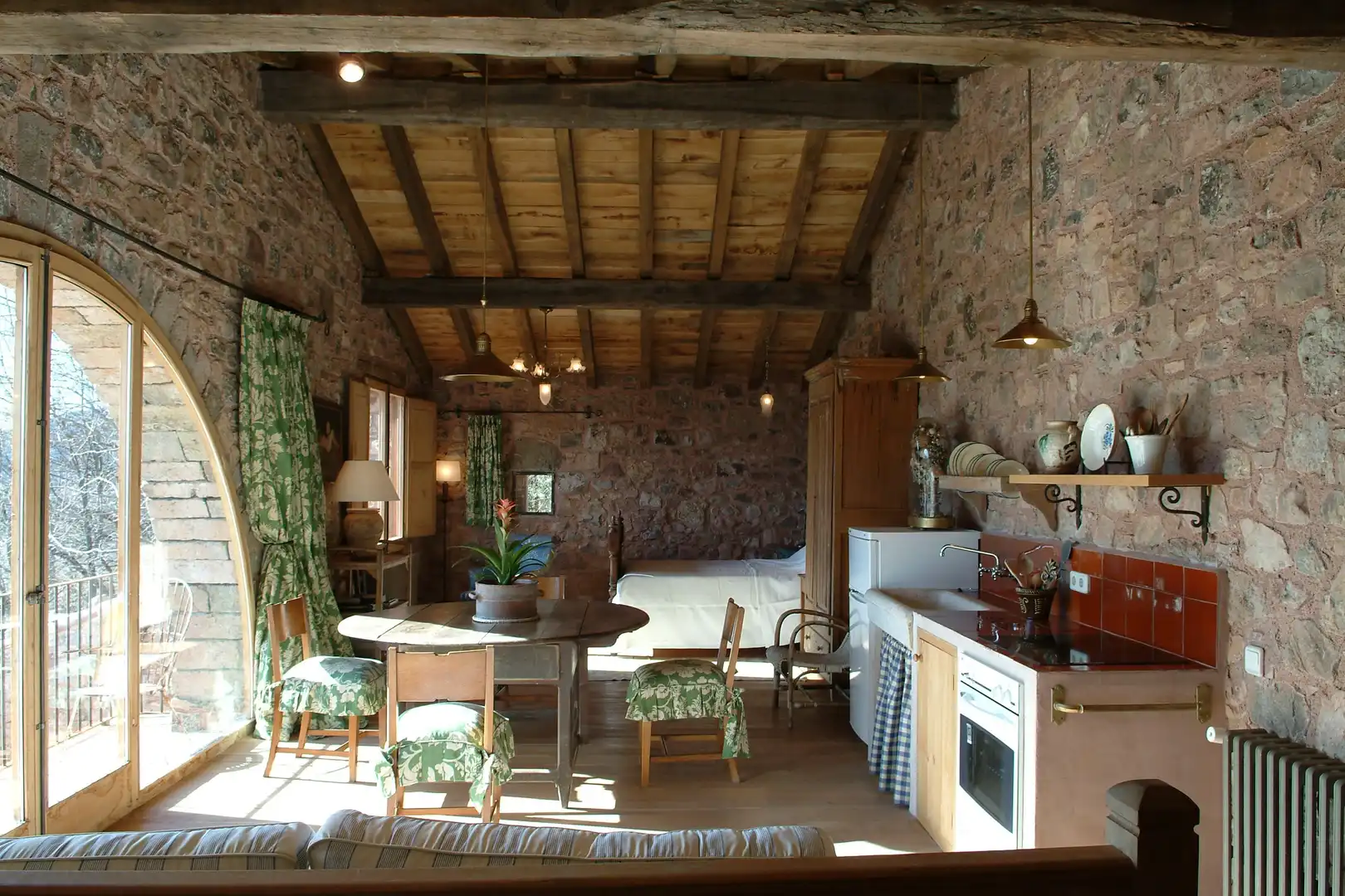 Cocina de Finca rústica en venta en Camprodon con Calefacción, Jardín privado y Terraza