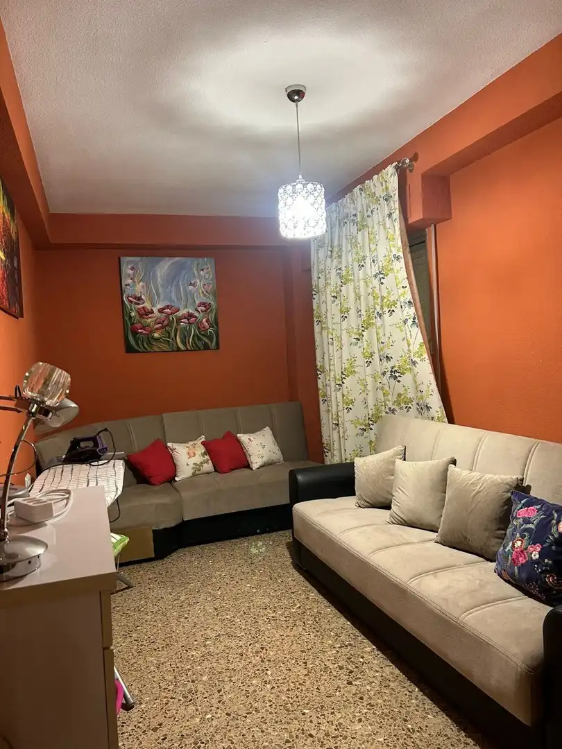 Living room of Flat for rent in Valencia  with Air Conditioner and Furnished