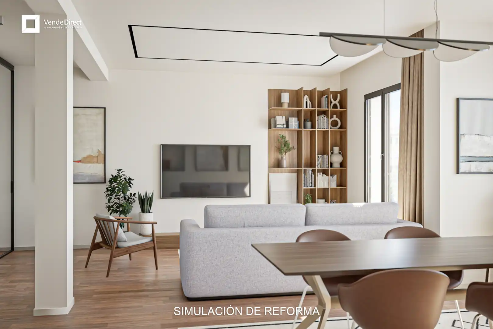 Sala d'estar de Pis en venda en Madrid amb Aire condicionat i Calefacció