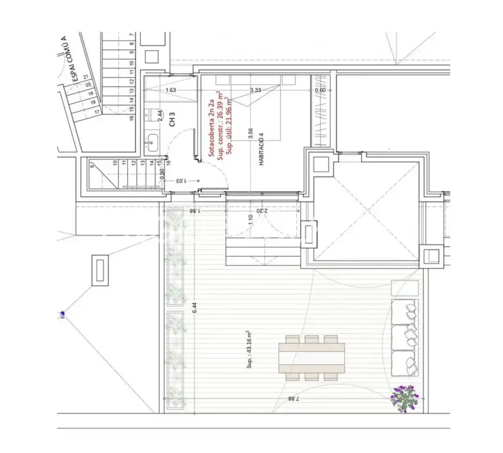 Ático en venta en Vilanova i la Geltrú con Aire acondicionado, Calefacción y Terraza