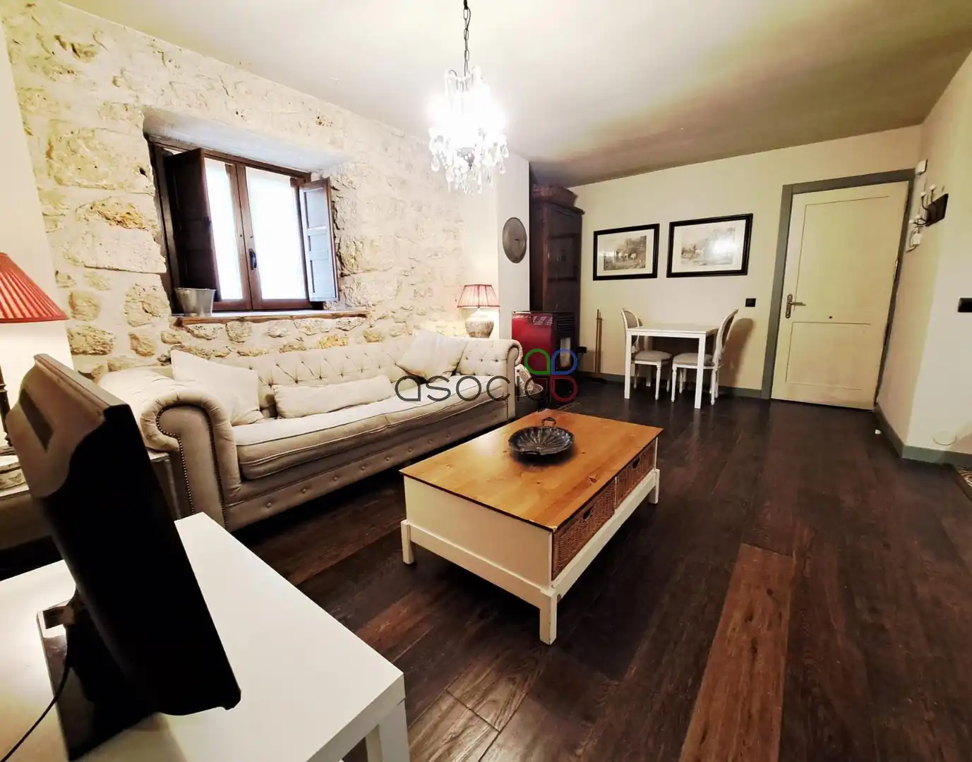 Sala de estar de Piso en venta en El Olivar con Calefacción y Amueblado