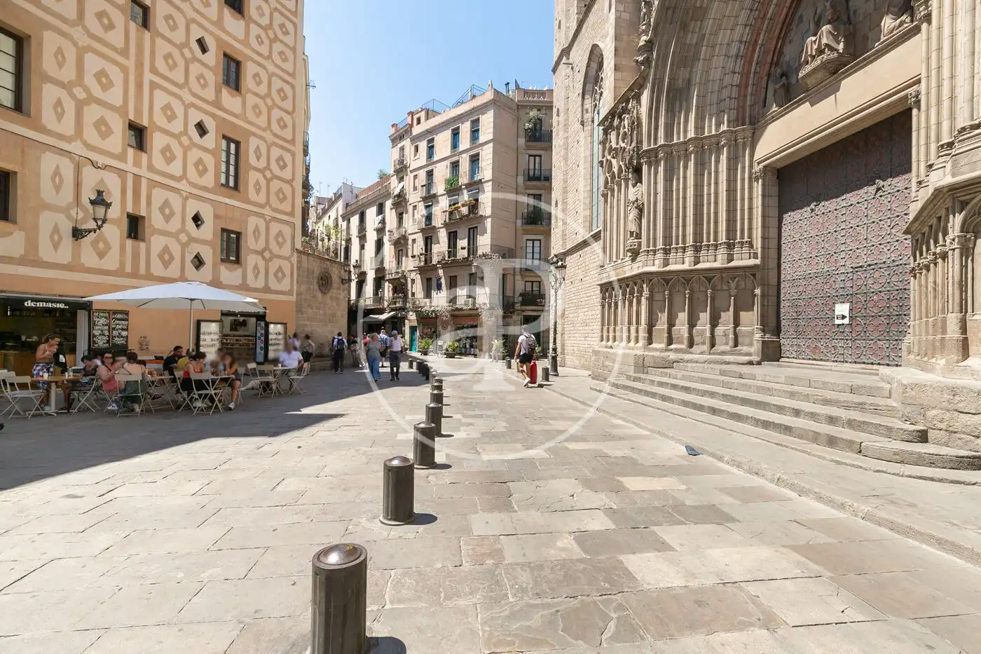 Exterior view of Flat for rent in Barcelona  with Air Conditioner, Heating and Furnished