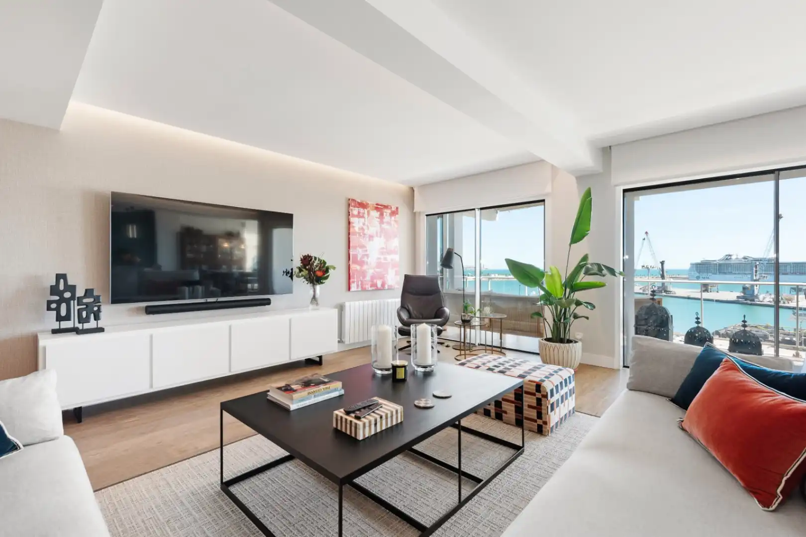 Sala de estar de Apartamento en venta en Málaga con Aire acondicionado, Calefacción y Terraza