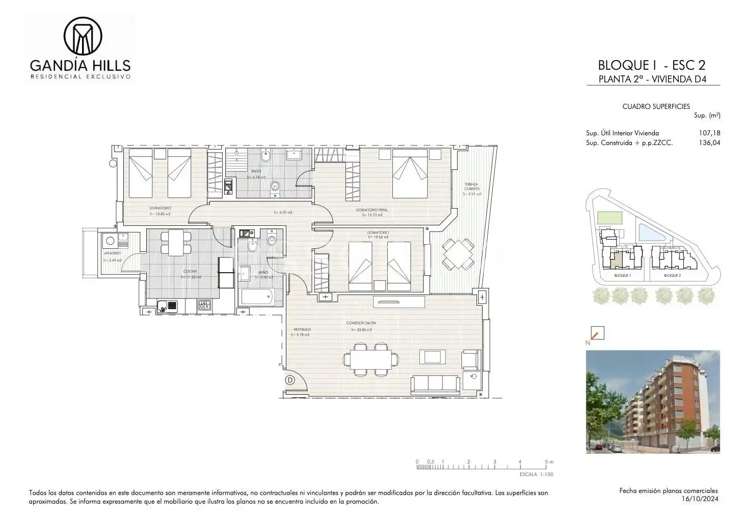 Piso en venta en Gandia con Aire acondicionado, Terraza y Balcón