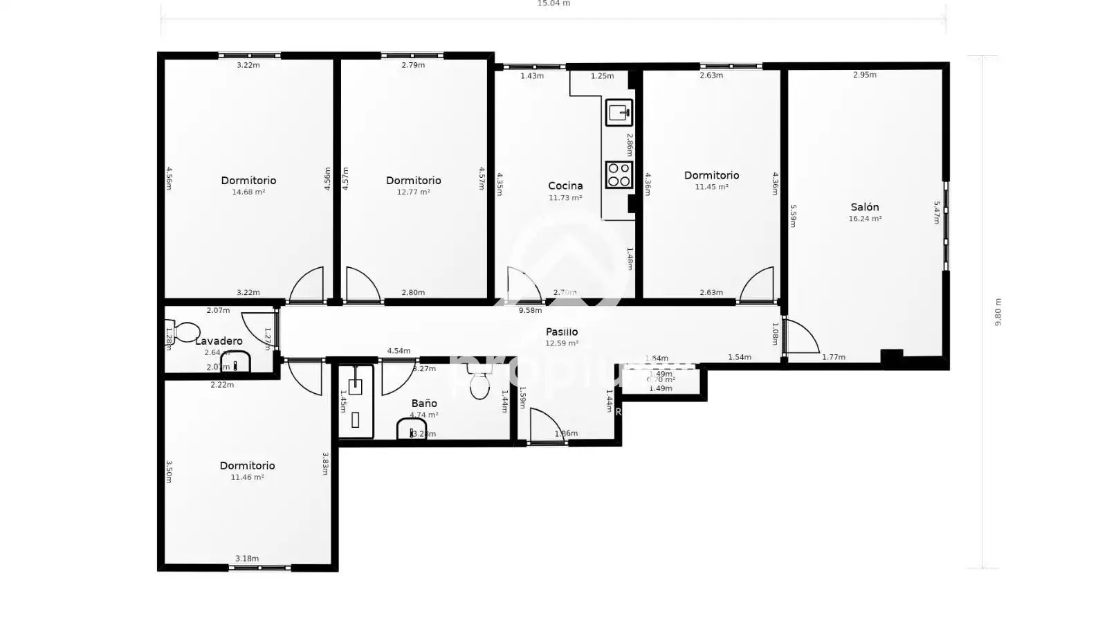 Flat for sale in Piloña  with Heating and Furnished