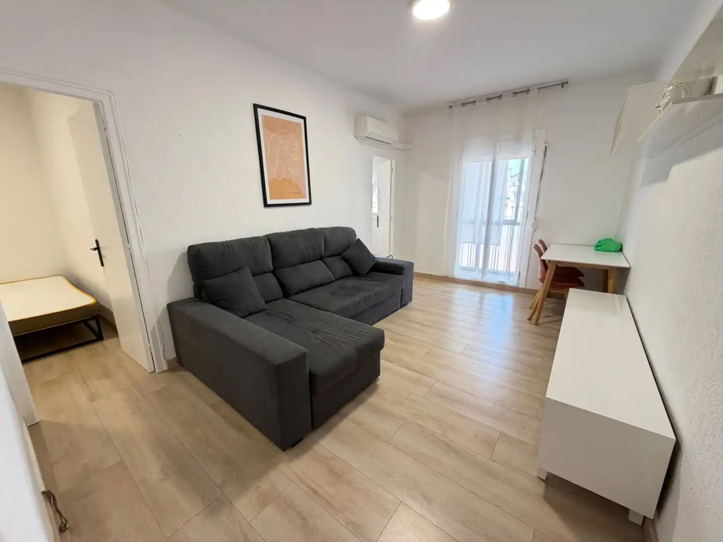Sala de estar de Piso de alquiler en Lleida con Aire acondicionado, Calefacción y Parquet