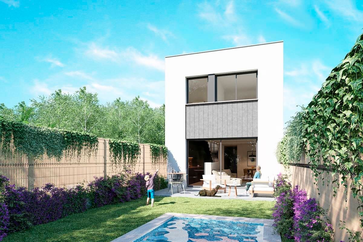 Jardí de Casa o xalet en venda en Vilanova i la Geltrú amb Aire condicionat, Calefacció i Jardí privat
