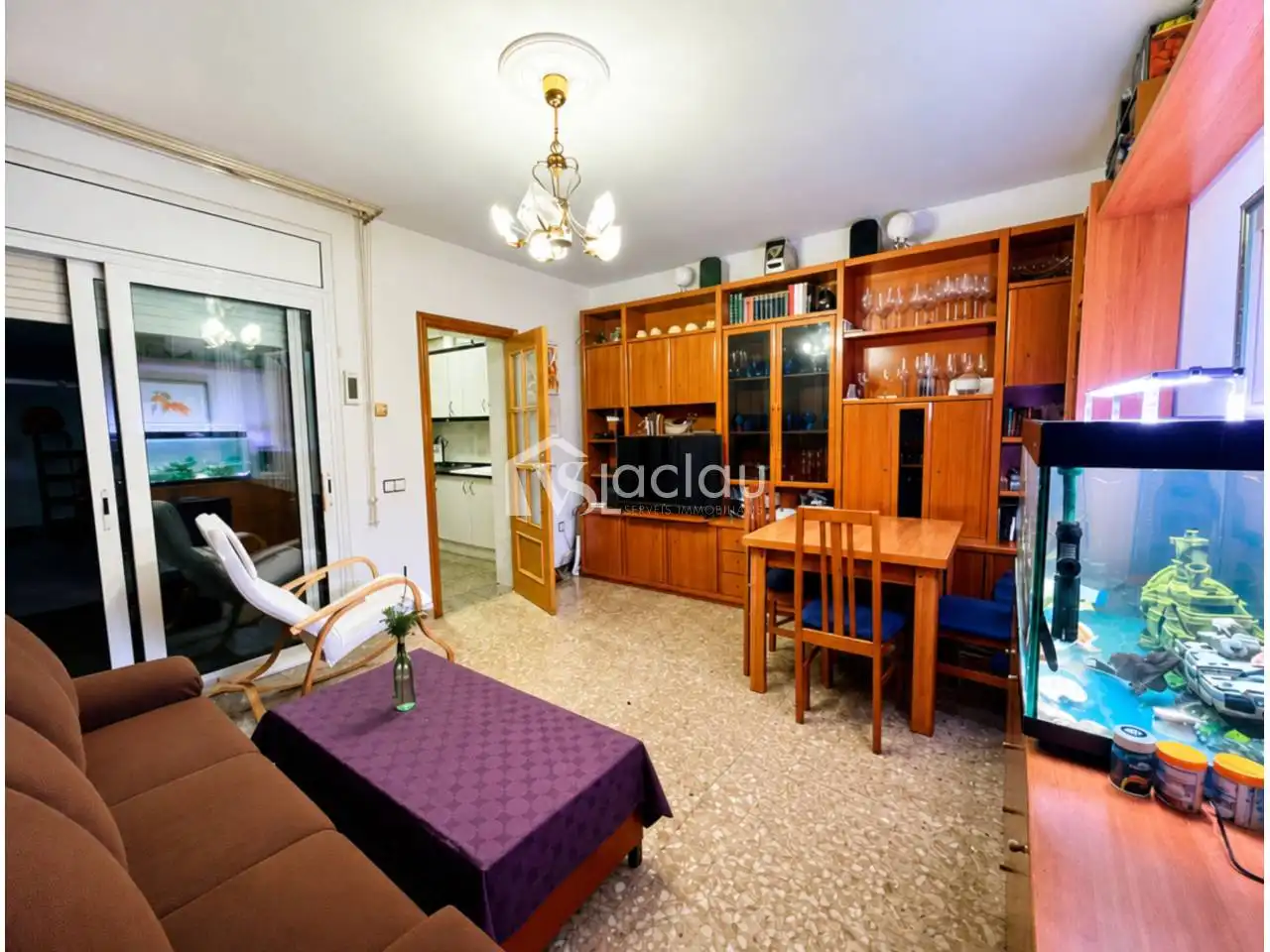 Sala de estar de Casa o chalet en venta en Olesa de Montserrat con Jardín privado