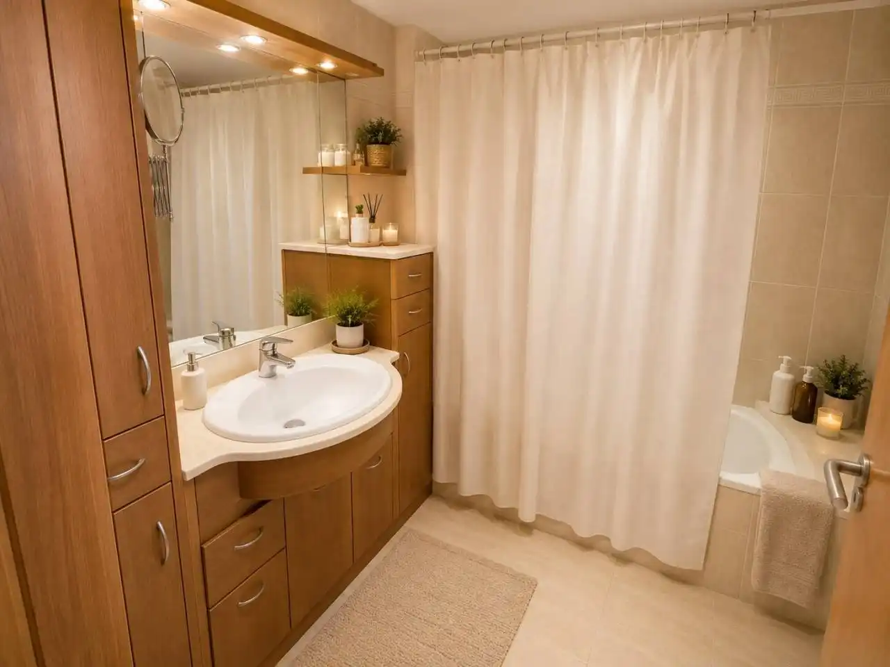Baño de Casa adosada en venta en Lladó con Aire acondicionado, Calefacción y Jardín privado