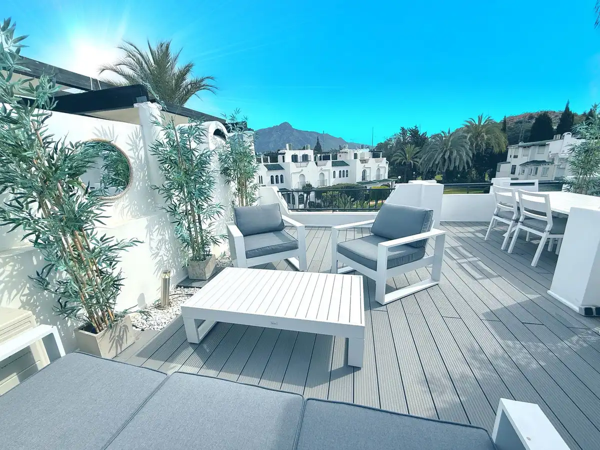 Terrace of Detached homes for rent in Marbella  with Air Conditioner, Heating and Private garden