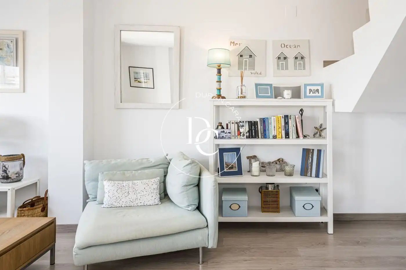 Wohnzimmer von Maisonette zum Verkauf in Sitges mit Klimaanlage, Heizung und Privatgarten