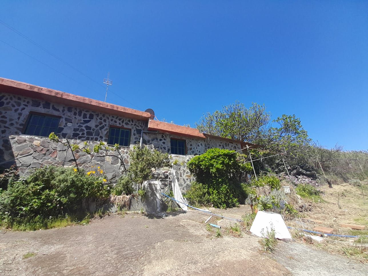 Vista exterior de Finca rústica en venda en Gáldar amb Jardí privat, Terrassa i Internet