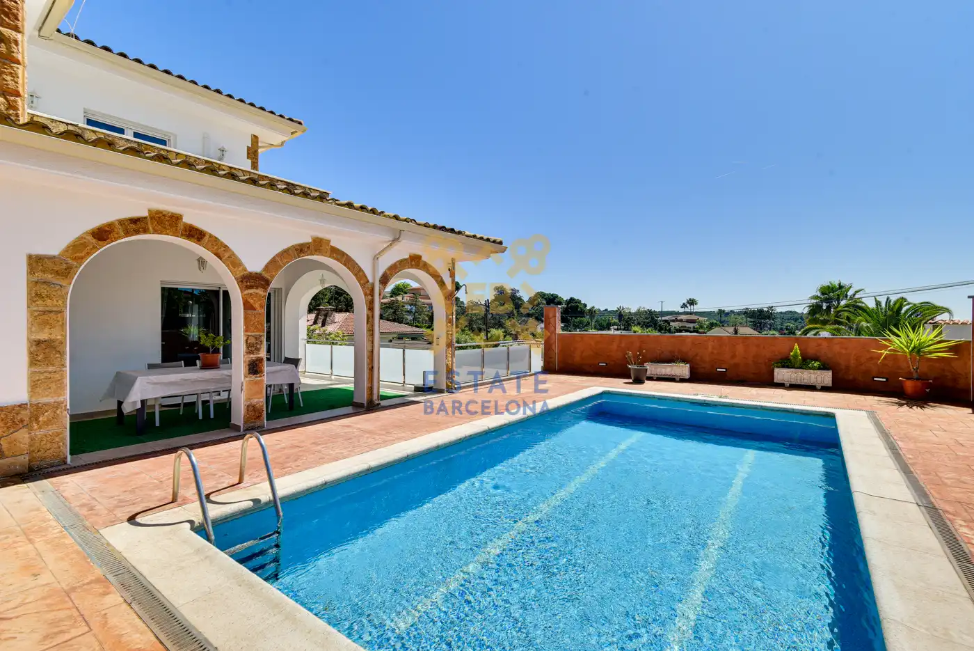 Vista exterior de Casa o chalet en venta en Lloret de Mar con Aire acondicionado, Jardín privado y Terraza