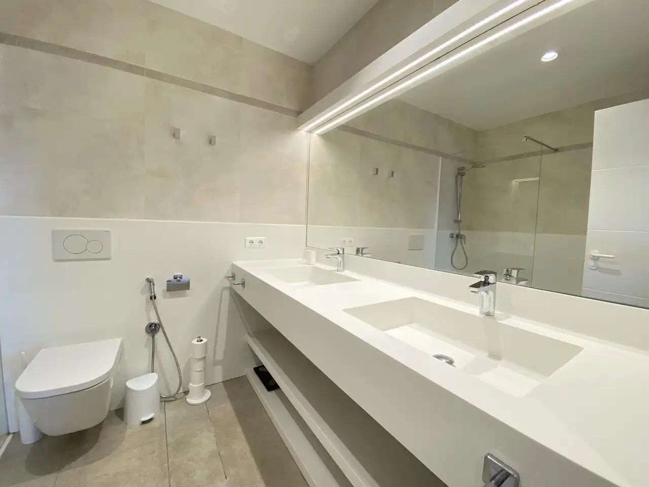 Baño de Casa o chalet de alquiler en Santa Eulària des Riu con Aire acondicionado, Terraza y Piscina
