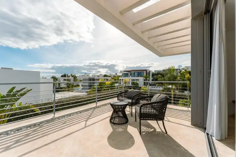 Terrassa de Casa o xalet de lloguer en Estepona amb Aire condicionat, Jardí privat i Terrassa