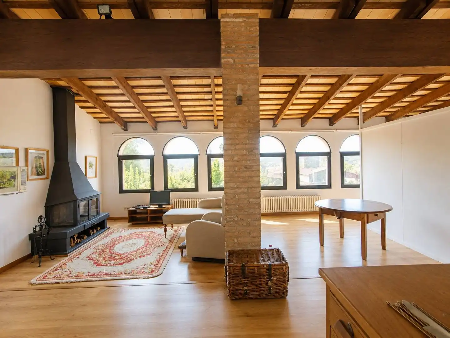 Wohnzimmer von Country house zum Verkauf in Forallac mit Heizung, Privatgarten und Terrasse