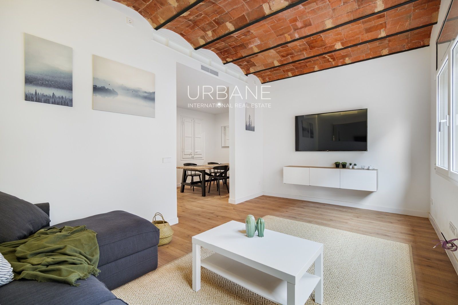 Living room of Flat to rent in  Barcelona Capital  with Air Conditioner, Heating and Terrace