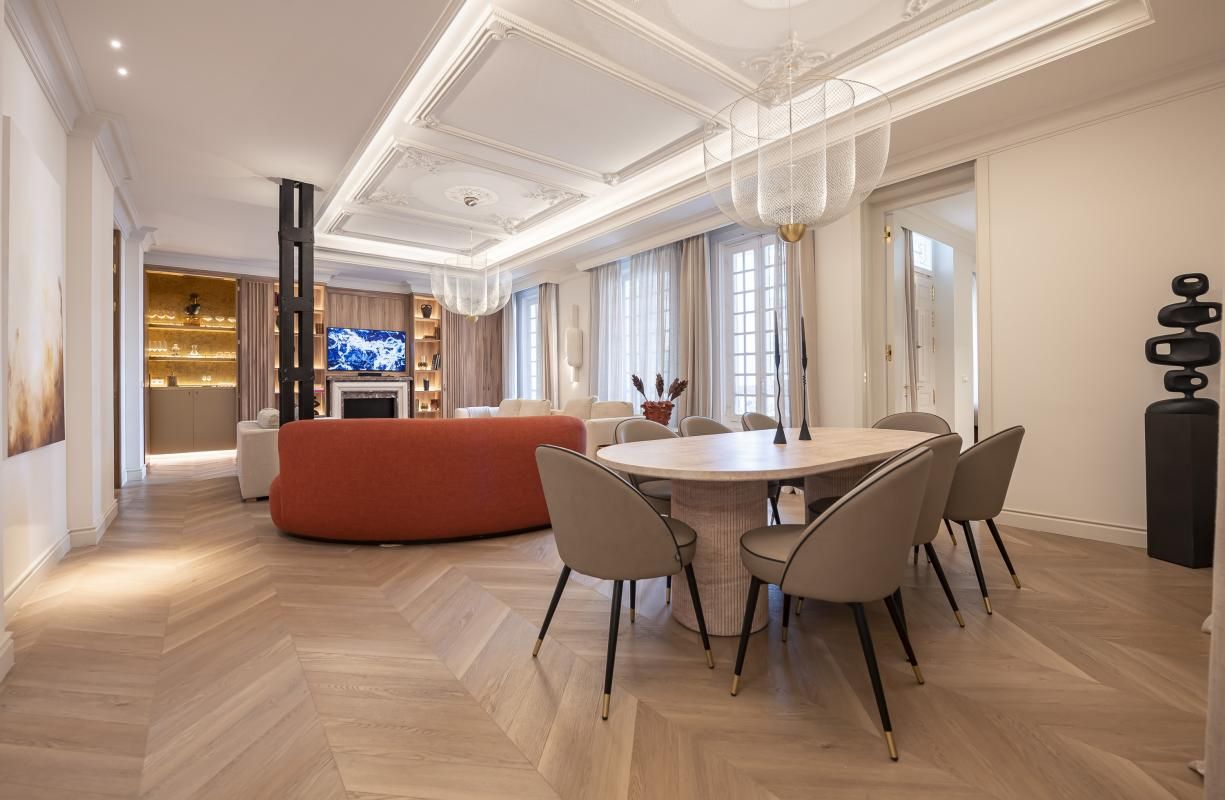 Dining room of Planta baja for sale in  Madrid Capital  with Air Conditioner and Furnished