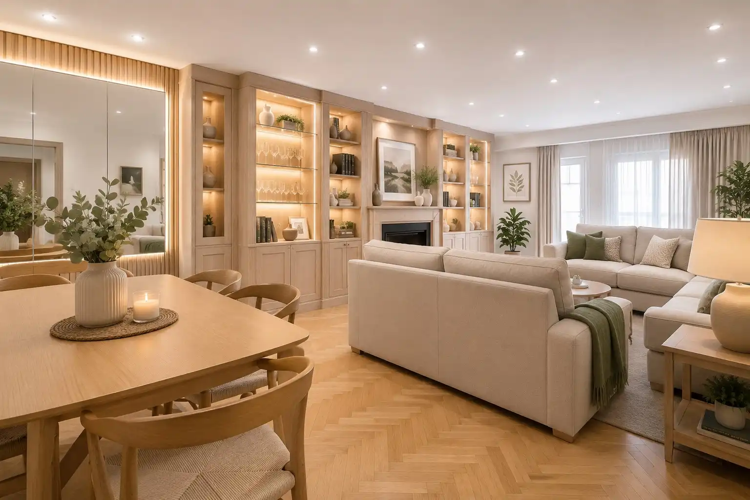 Wohnzimmer von Maisonette zum Verkauf in Leganés mit Klimaanlage, Heizung und Parkett