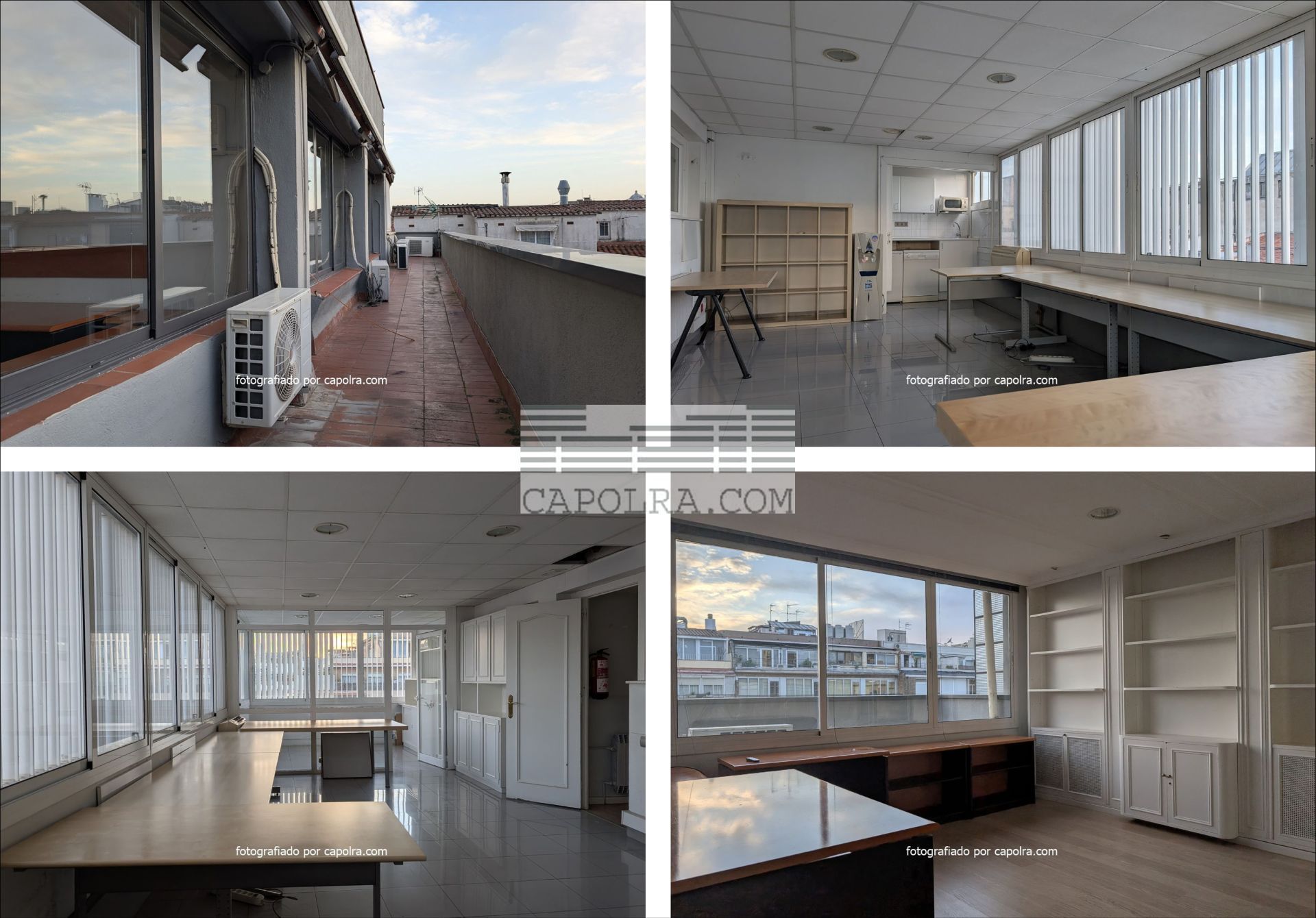 Oficina de alquiler en  Barcelona Capital con Aire acondicionado, Calefacción y Terraza