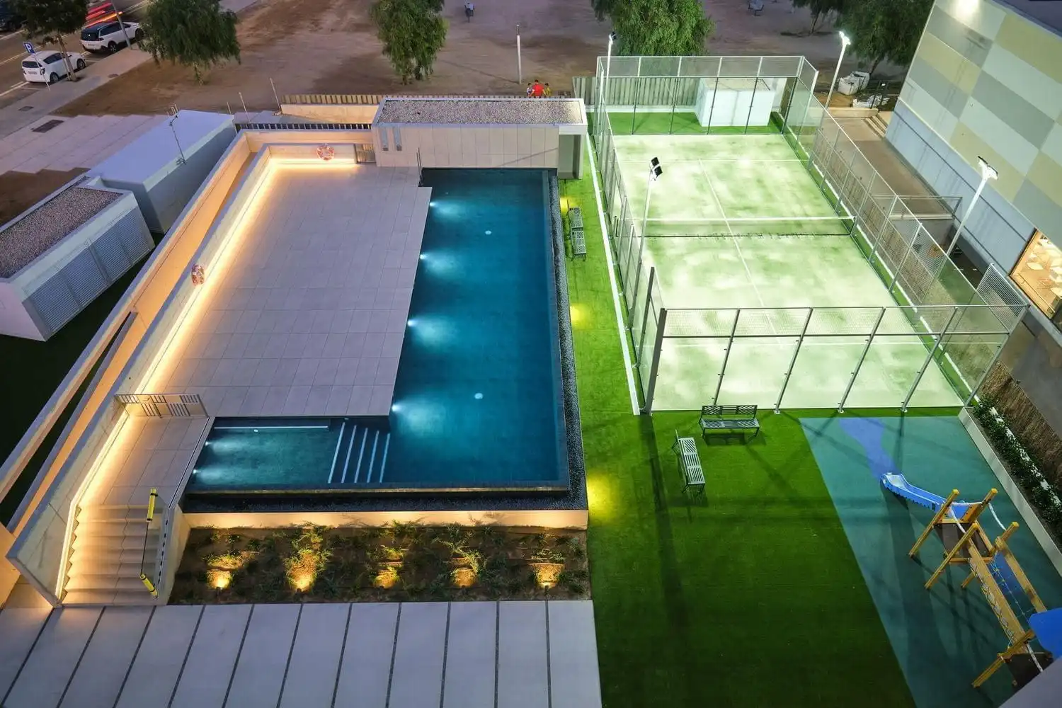 Schwimmbecken von Wohnung zum Verkauf in Tortosa mit Klimaanlage, Heizung und Privatgarten