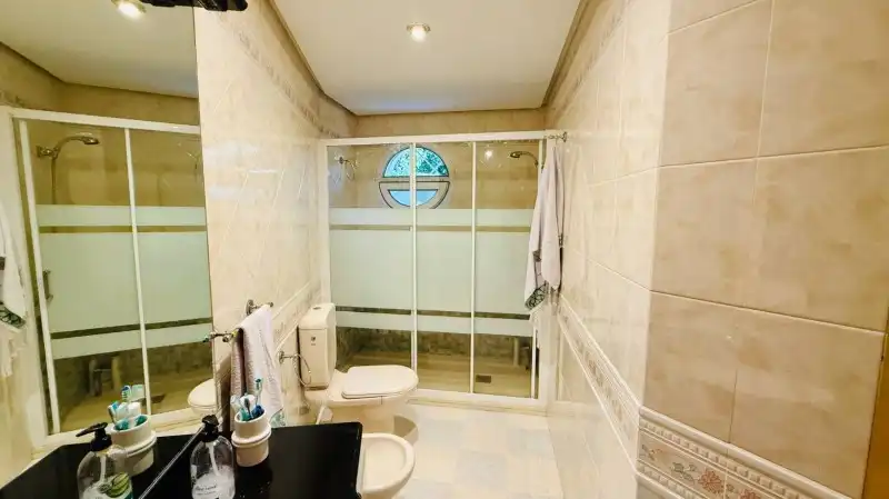 Bathroom of Houses for sale in El Espinar  with Heating, Private garden and Terrace