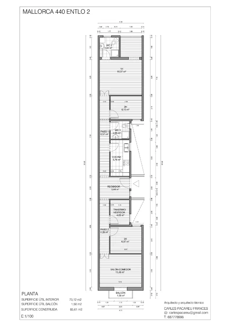 Appartamento con terrazza in vendita a Carrer de Mallorca, imagen 31