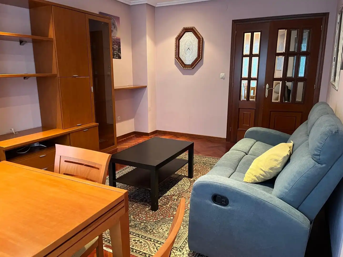 Living room of Flat for rent in Ourense Capital   with Heating, Furnished and Oven