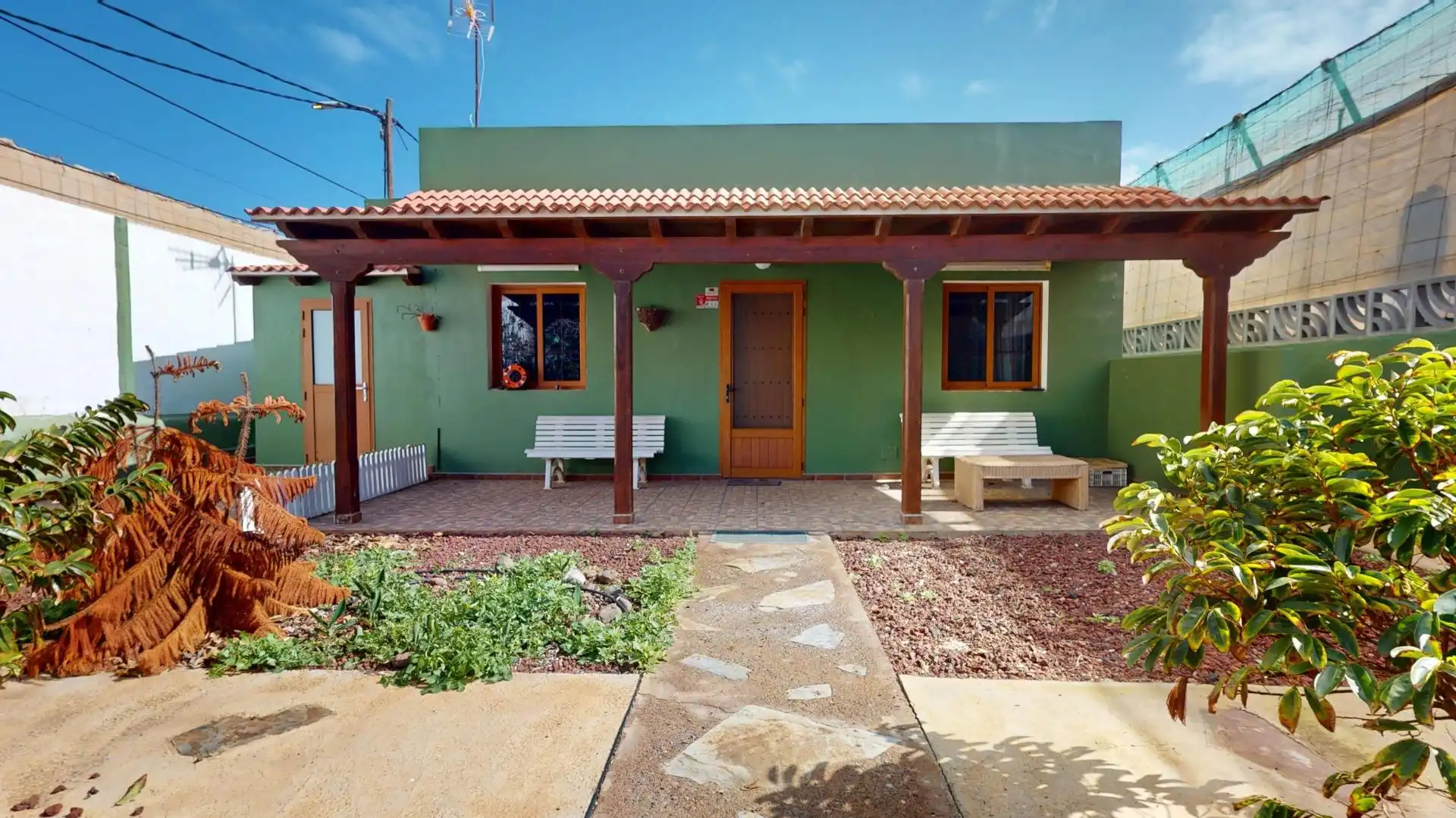 Exterior view of Houses for sale in Gáldar  with Air Conditioner, Private garden and Terrace