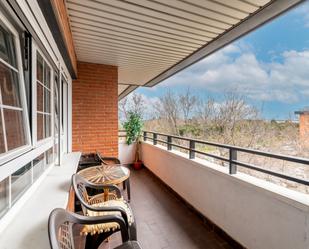 Balcony of Flat for sale in  Madrid Capital  with Heating, Terrace and Furnished