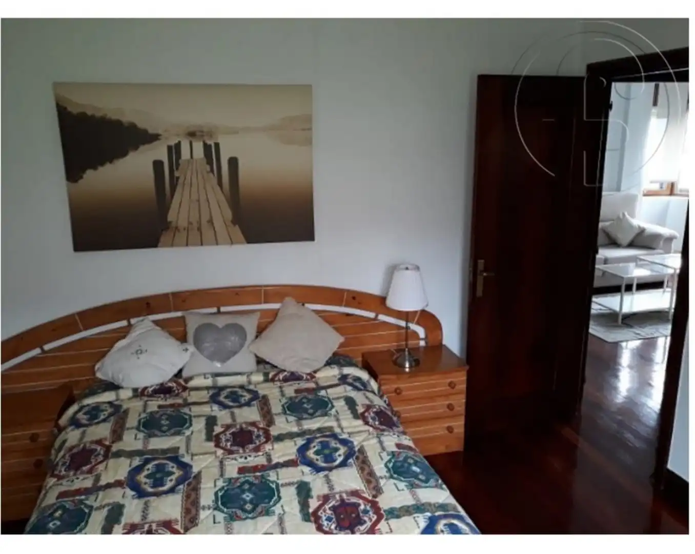 Schlafzimmer von Wohnung zur Miete in Santander mit Heizung, Parkett und Möbliert