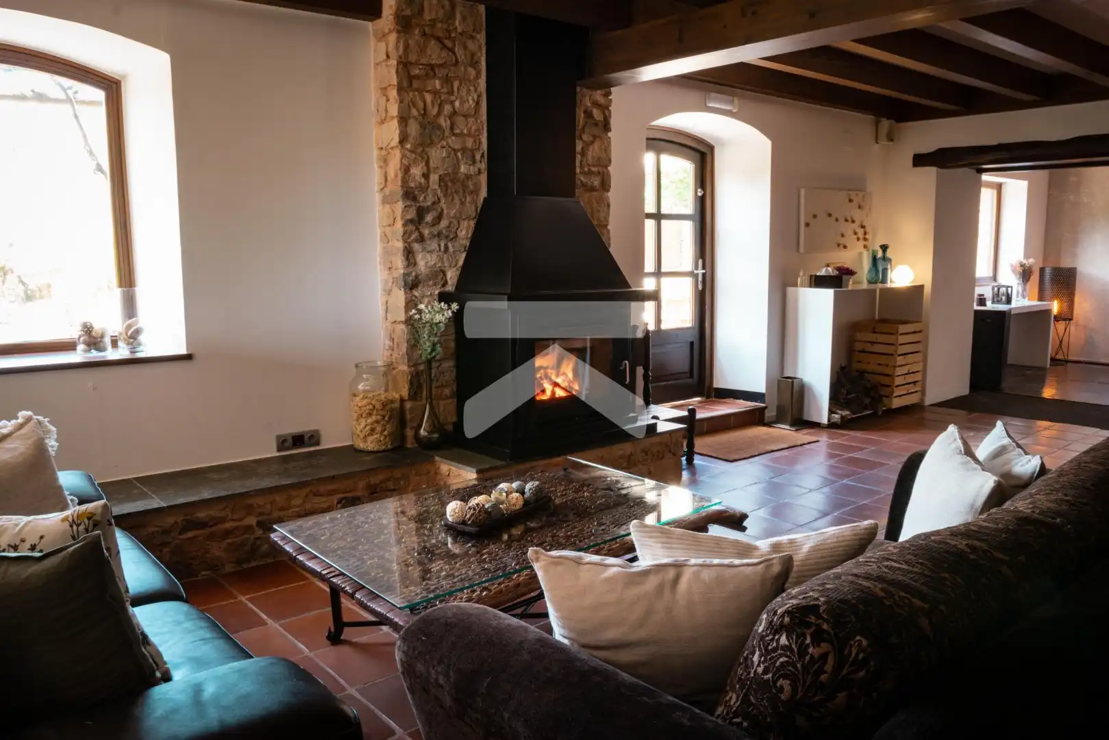Sala de estar de Casa o chalet en venta en Colldejou con Aire acondicionado, Calefacción y Jardín privado
