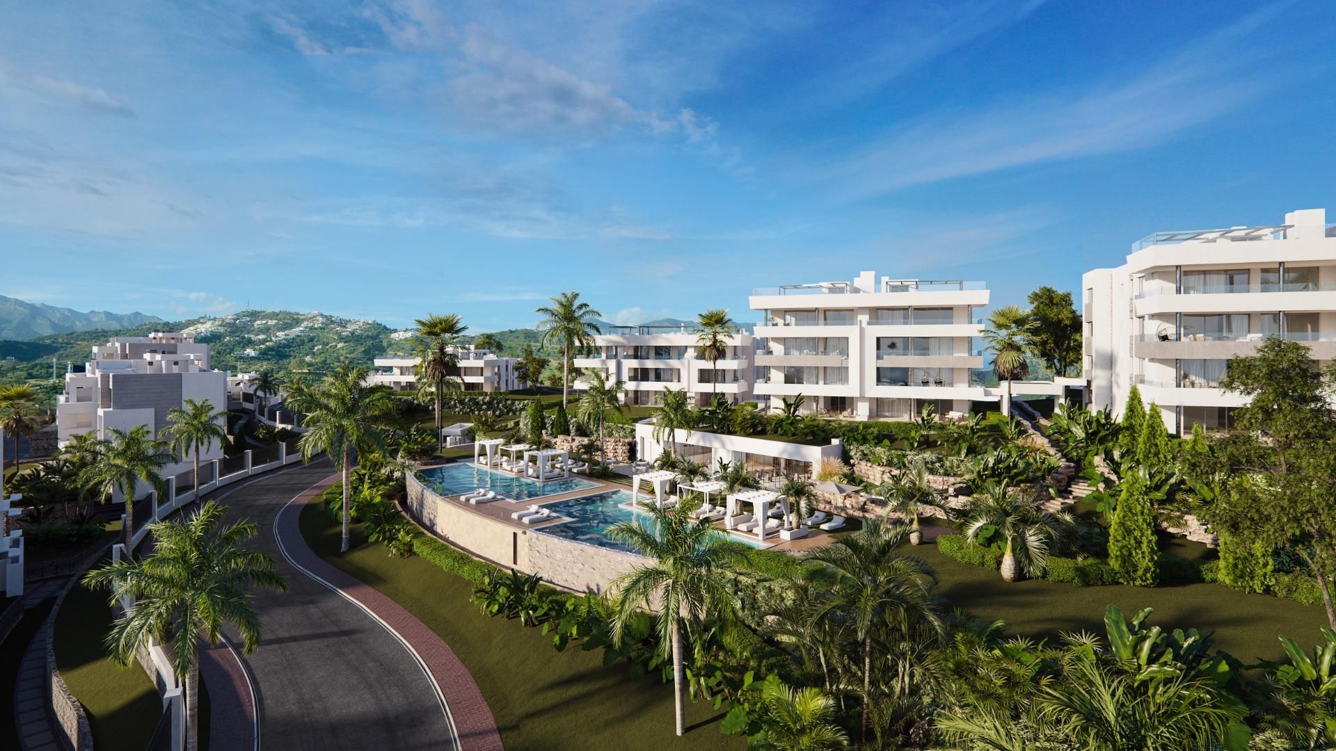 Vista exterior de Apartamento en venta en Marbella con Aire acondicionado, Calefacción y Jardín privado