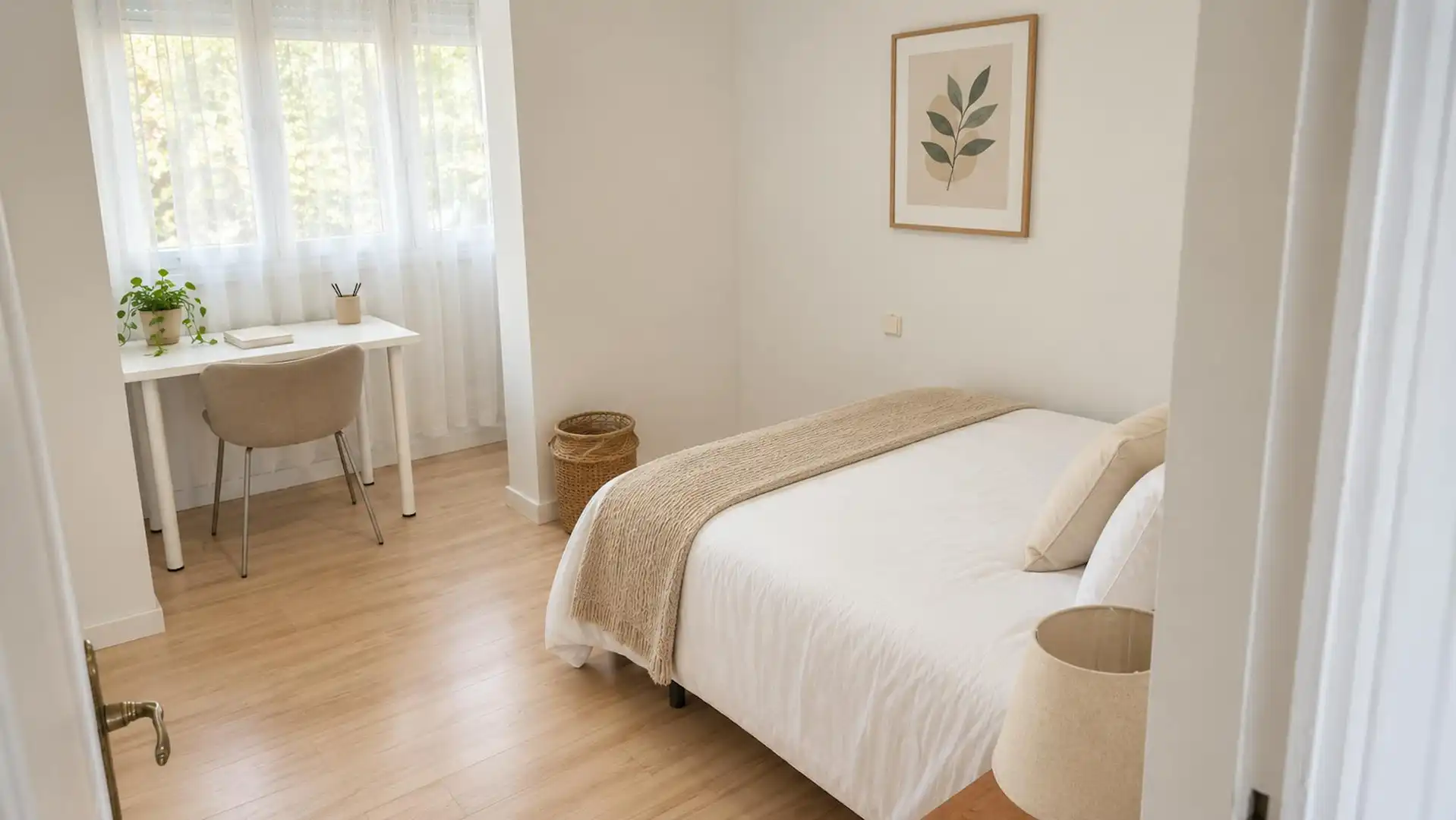 Bedroom of Flat for rent in Madrid  with Heating, Furnished and Washing machine