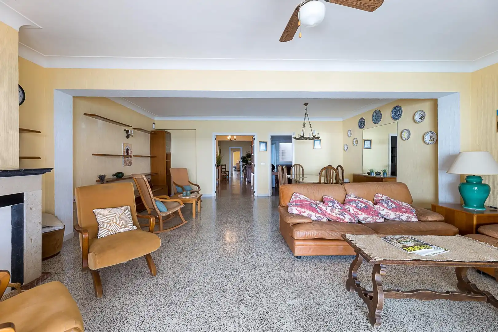 Sala d'estar de Pis en venda en  Palma de Mallorca amb Aire condicionat, Terrassa i Moblat