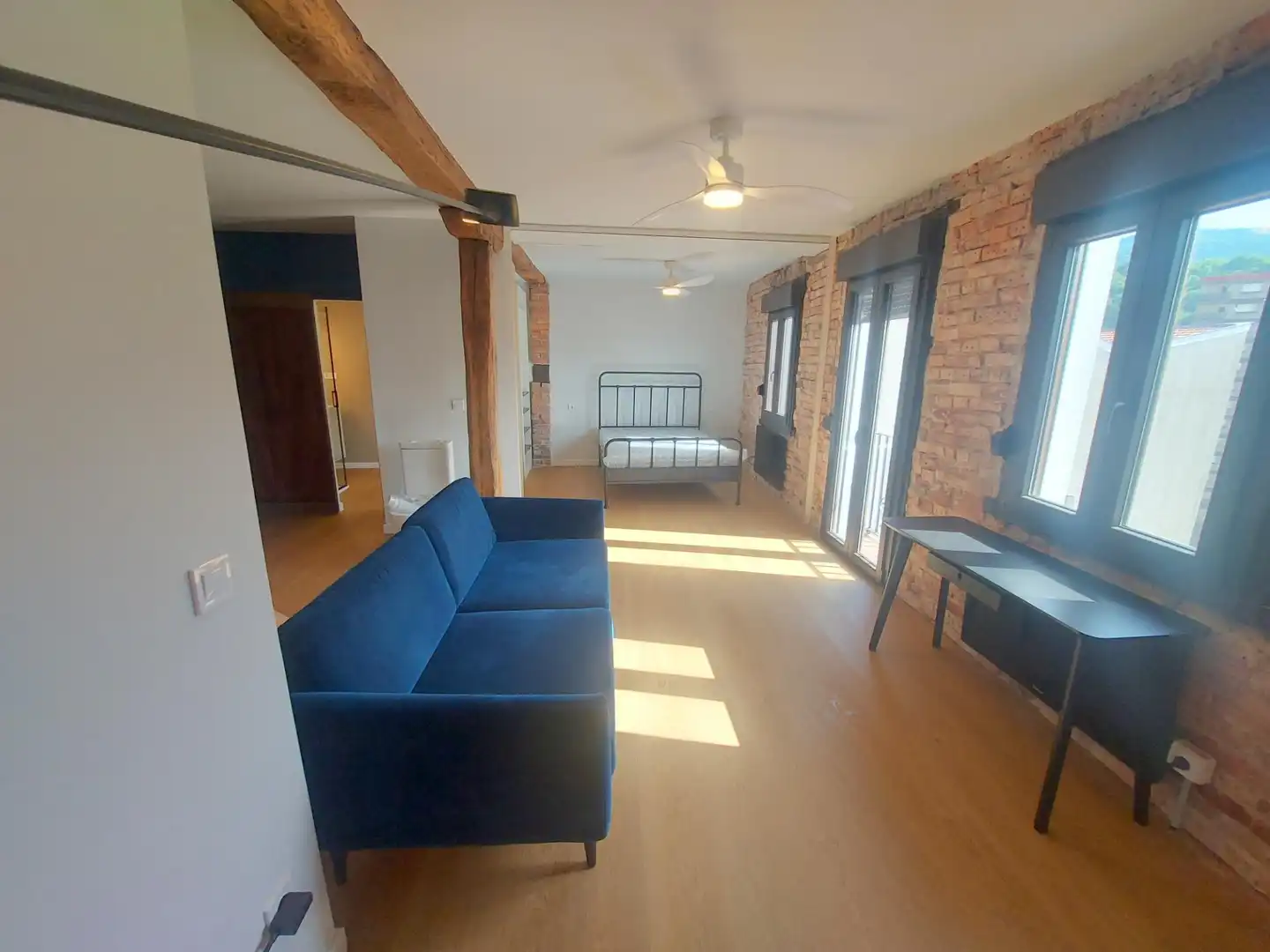 Sala de estar de Piso en venta en Bilbao  con Calefacción, Amueblado y Balcón
