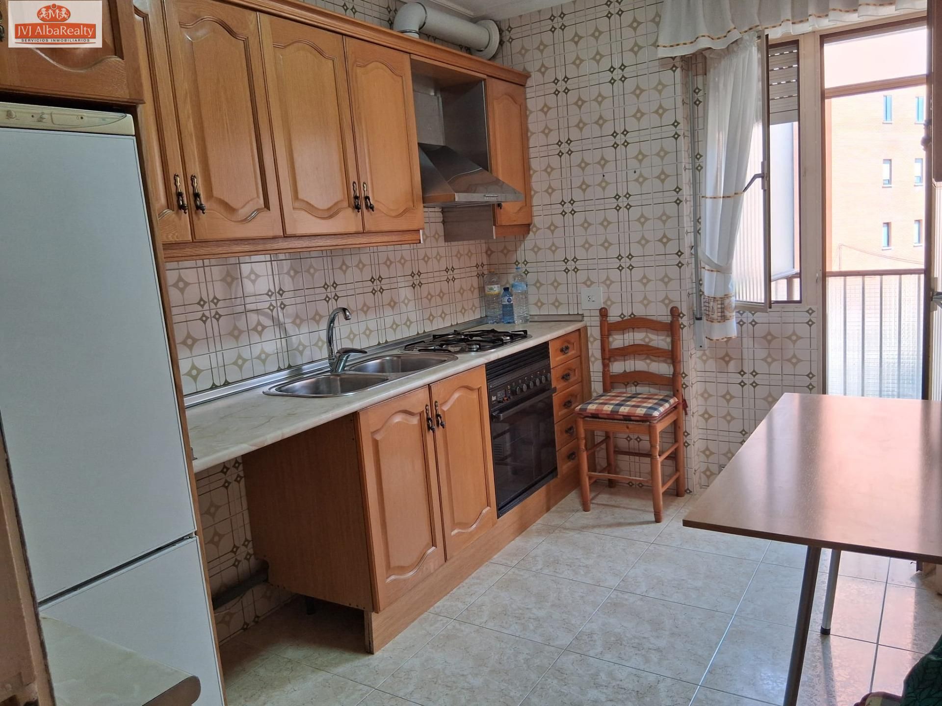 Kitchen of Flat for sale in  Albacete Capital  with Heating, Private garden and Balcony