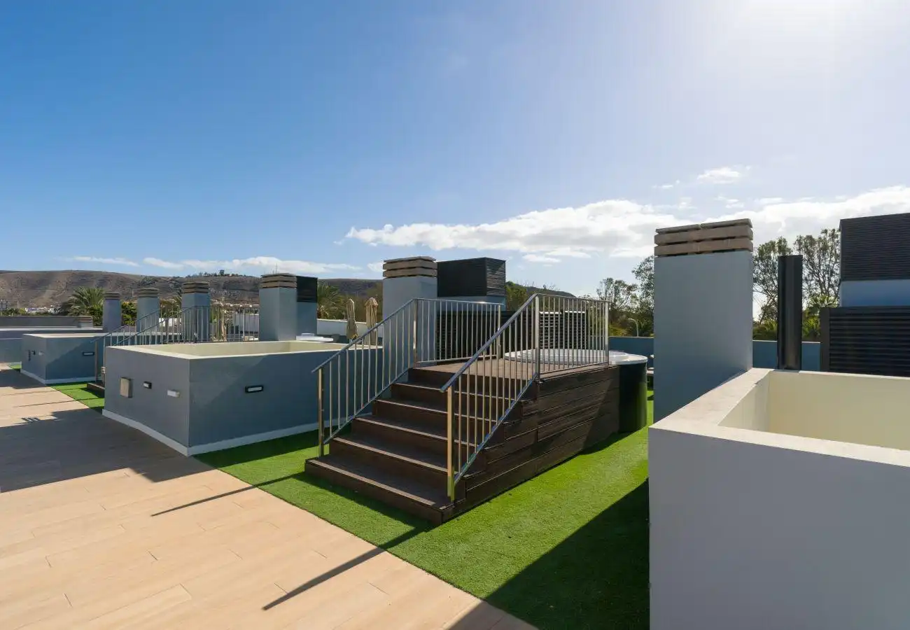 Terraza de Estudio de alquiler en Mogán